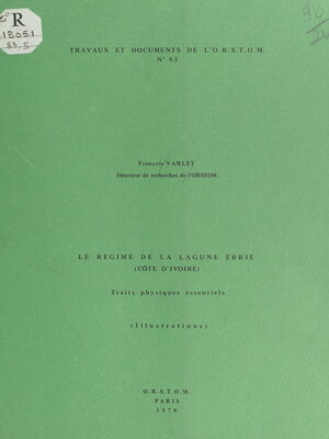cover image of Le régime de la lagune Ébrié (Côte d'Ivoire)
